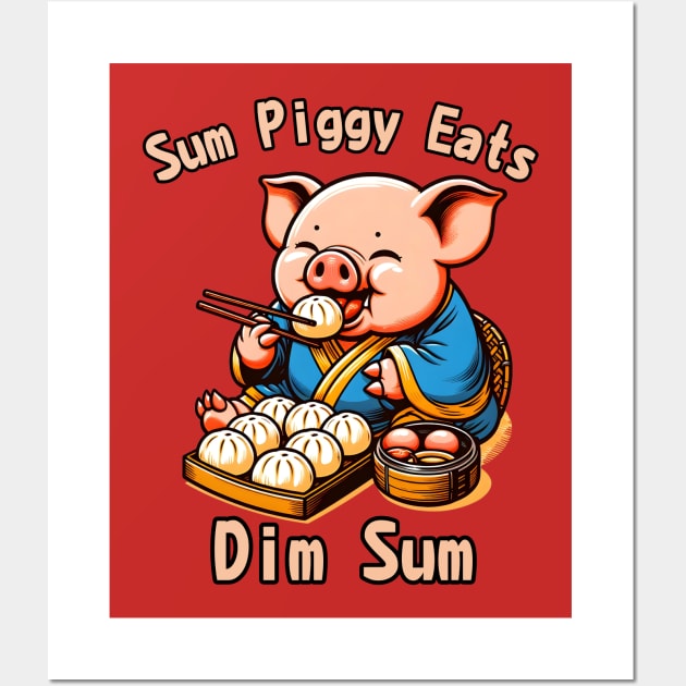 Dim sum pig Wall Art by Japanese Fever